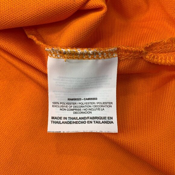 Nike Golf Polo Shirt Mens XL Extra Large Carrot Orange Dri Fit UV Tech - Picture 7 of 12